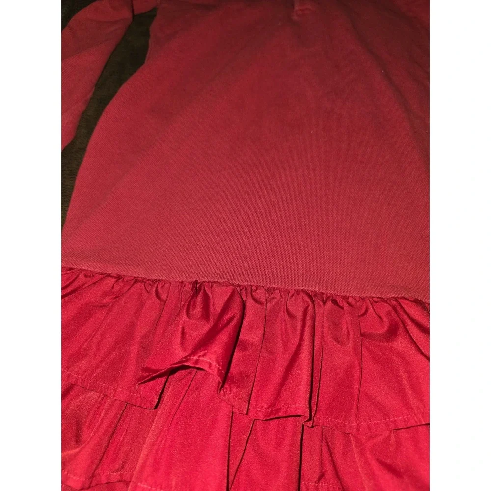 Ralph lauren red long sleeve dress size 8 10
